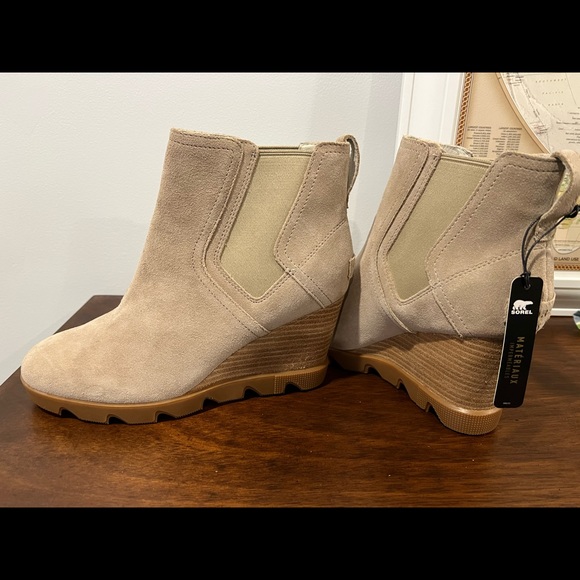 New Sorel Joan Uptown Chelsea Boot Women's Sandy Tan 1930921-251 - Picture 7 of 10